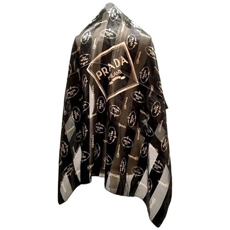 prada fur scarf buy|black silk prada milano scarf.